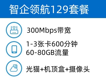 智企领航129套餐-300M商务宽带